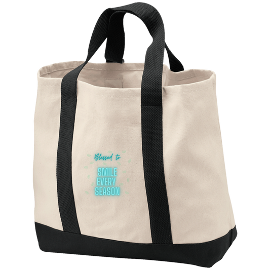 Your | Blessed To Smile Every Season - B400 2-Tone Shopping Tote